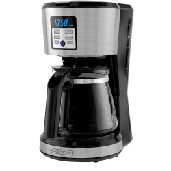 Black + Decker cafetera 12 tazas inox digital CM1331S-LA