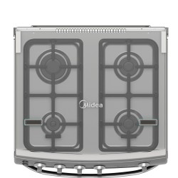 Midea cocina a gas 24 pulgadas 4 quemadores hierro fundido MGS24F1LGAGG-CA