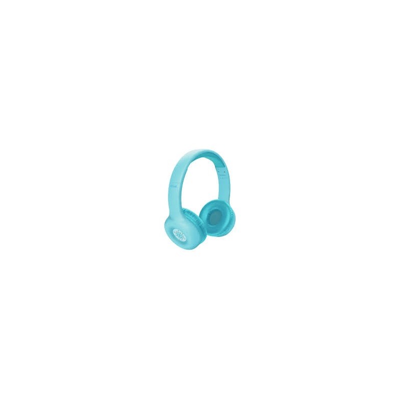Trust audifonos infantil wireless color azul personalizable - 25275