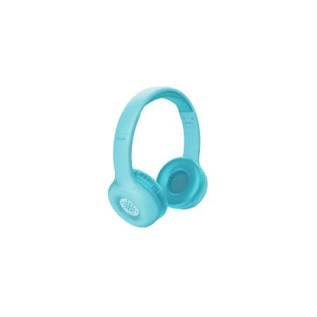 Trust audifonos infantil wireless color azul personalizable - 25275