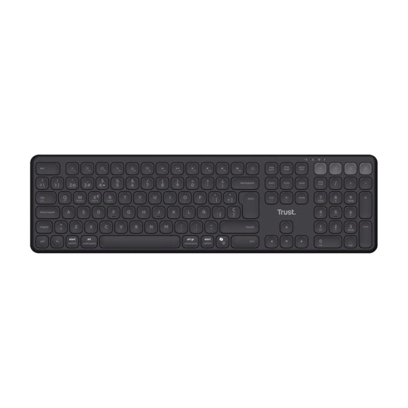 Trust Vaiya teclado inalambrico multidispositivo negro - 25635