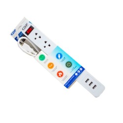 CDP regleta supresor de picos  5 entradas con 3 puertos usb RU-SS5