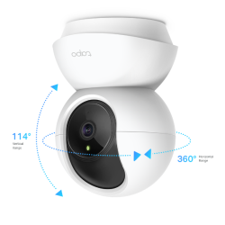 TP Link camara de seguridad con doble lente y movimiento panoramico/inclinacion para interiores y exteriores - Tapo C246D