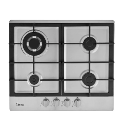 Midea estufa empotrable a gas 24" color silver MTGB24R3402GS