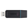Kingston memoria exodia negra con turquesa 64GB usb 3.2 DTX