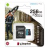 Kingston tarjeta de memoria flash micro SD canvas GO plus  (adapt micro SDXC a SD incluido) -SDCG3/256GB