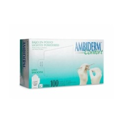 GUANTE LÁTEX BAJO POLVO TIPO CONFORT