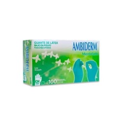 GUANTE LÁTEX BAJO POLVO TIPO VERDE MENTOLADO