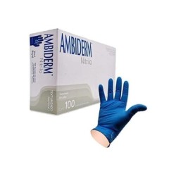 GUANTE SINTÉTICO LIBRE DE LÁTEX Y POLVO DE Nitrilo AzulROYAL