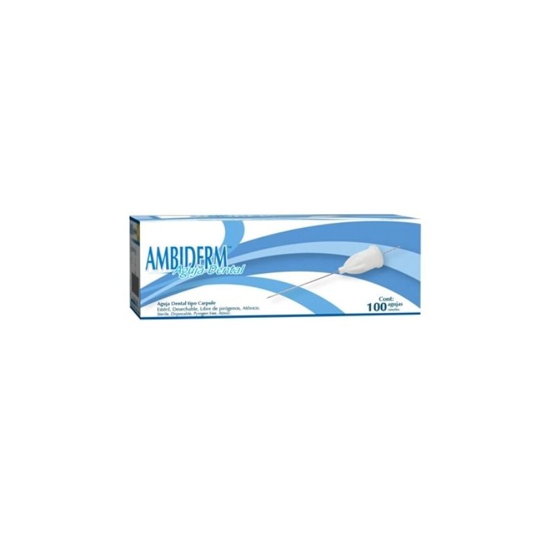 AGUJA DENTAL 30G 0.3 X 21MM / 27G 0.4 X 40MM CAJA 100 UNIDADES