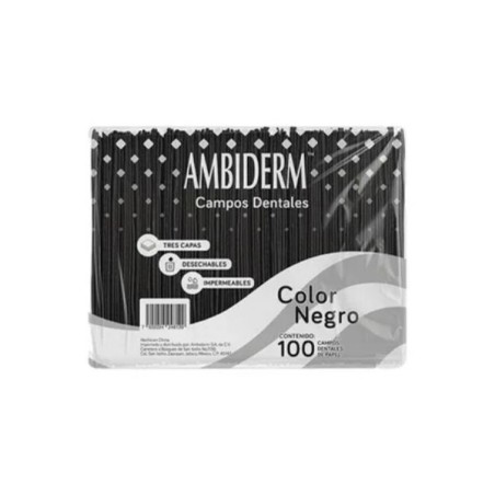 BABERO DENTAL CAJA COMPLETA COLOR AZUL O NEGRO