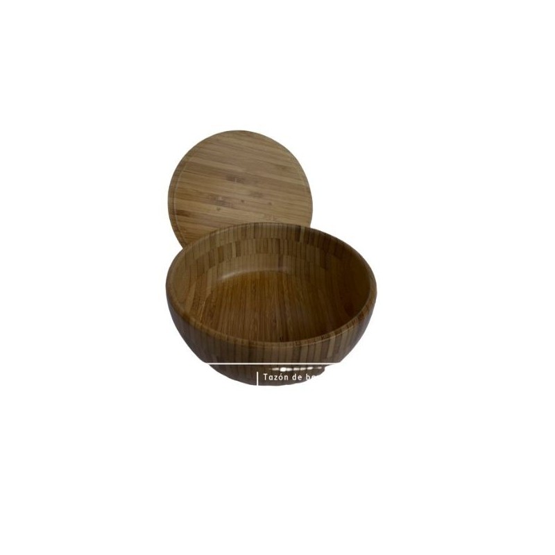 Tazón de bambú con tapa 18 cm
