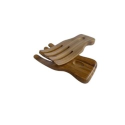 Set 2 pcs cubiertos para servir ensalada de bambú 17cm