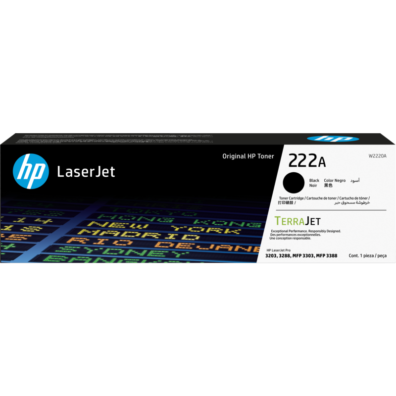 HP toner negro 222X W2220X