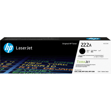 HP toner negro 222X W2220X