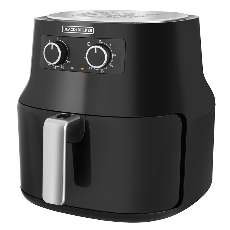 Black + Decker freidora de aire 4L negra HF4004B