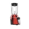 Black + Decker Licuadora Rojo Acero Inoxidable 700 Watts, 8 Veloc. Jarra vidrio 1.25L BL0876-2RDLA