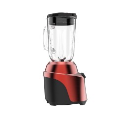 Black + Decker Licuadora Rojo Acero Inoxidable 700 Watts, 8 Veloc. Jarra vidrio 1.25L BL0876-2RDLA