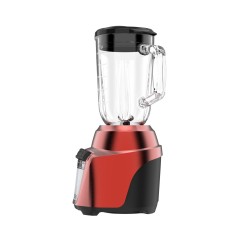 Black + Decker Licuadora Rojo Acero Inoxidable 700 Watts, 8 Veloc. Jarra vidrio 1.25L BL0876-2RDLA