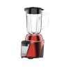 Black + Decker Licuadora Rojo Acero Inoxidable 700 Watts, 8 Veloc. Jarra vidrio 1.25L BL0876-2RDLA
