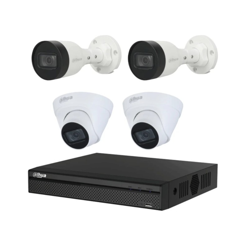 Dahua kit camaras 4Ch NVR - 1.0.01.04.37133-0002