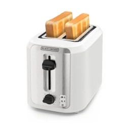 Black+Decker tostadora 2 rebanadas plateada - TR7827-1WDLA