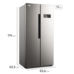 Frigidaire Refrigerador Side By Side de 16 Cu. Ft. Acero FRS16F7N5ES
