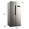 Frigidaire Refrigerador Side By Side de 16 Cu. Ft. Acero FRS16F7N5ES