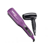 Remington combo secador y alisador ceramica mas iones wet S8001-D5000-F