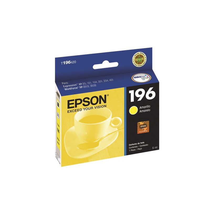 Epson cartucho amarillo  para XP-101/201/401  workforce Wf2512/Wf2532   T196420-AL