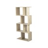 Kenneth Cole estante 4 niveles color roble  W60 x H130 x D24 cm-KCWD2022051-O