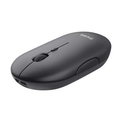 Trust  mouse recargable inalambrico silencioso color negro - 24059