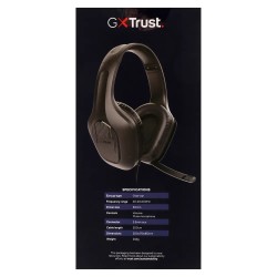 Trust audifonos alambricos gamer color negro - 24990