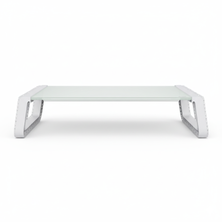 Trust monta soporte para monitor de cristal templado blanco - 25351