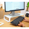 Trust monta soporte para monitor de cristal templado blanco - 25351