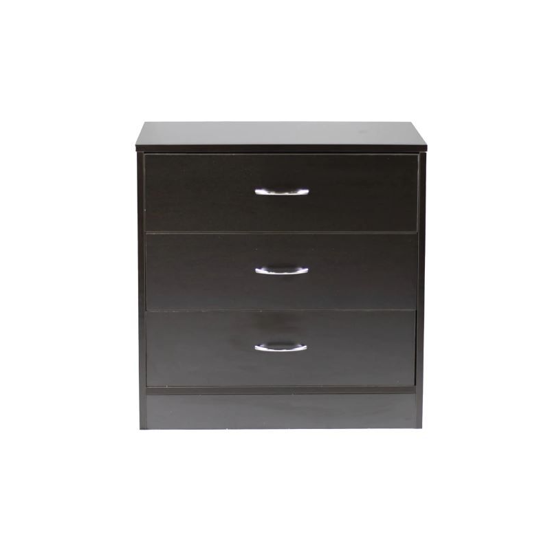 Kenneth Cole gavetero 3 niveles color negro-W60.5 x H61 x D40 cm-KCWD20220510-B