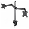Trust brazo para monitor dual flexible - 23941