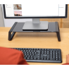 Trust monta soporte para monitor de cristal templado negro - 25271