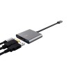 Trust adaptador 3-en-1 multipuerto USB-C-HDMI y-Tipo C - 23772