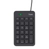 Trust teclado numerico USB color negro - 22221