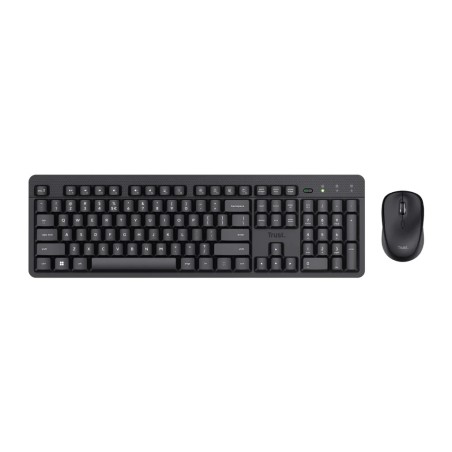 Trust combo de teclado y mouse inalámbricos y silenciosos ES ODY II - 25020