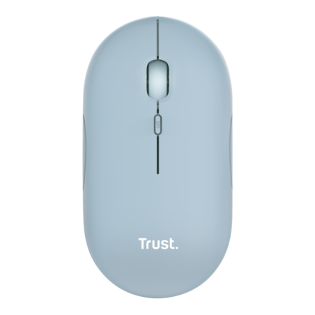 Trust  mouse recargable inalambrico silencioso color azul - 24126