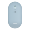 Trust  mouse recargable inalambrico silencioso color azul - 24126
