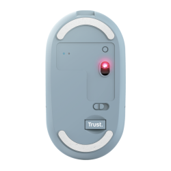 Trust  mouse recargable inalambrico silencioso color azul - 24126