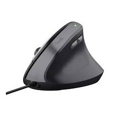 Trust mouse ergonomico alambrico color negro angulo vertical - 25144