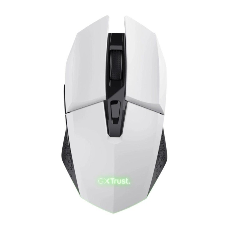 Trust  mouse gaming inalambrico GXT 110 Felox recargable con iluminación LED multicolor blanco - 25069