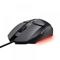 Trust mouse alambrico gamer color negro iluminado - 25036