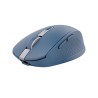Trust mouse inalambrico recargable color azul silencioso - 24934
