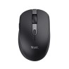 Trust mouse inalambrico recargable color negro silencioso - 24819