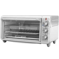 Black + Decker Horno con Freidora de Aire 8 rebanadas inox TO3265xSS-LA